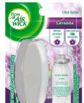 Imagem de ODORIZADOR DE AMBIENTE KIT APARELHO + REFI CLICKSPRAY 12ML LAVANDA