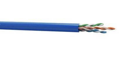 Imagem de CABO REDE CAT5E PVC 4PAR 24AWG AZUL 