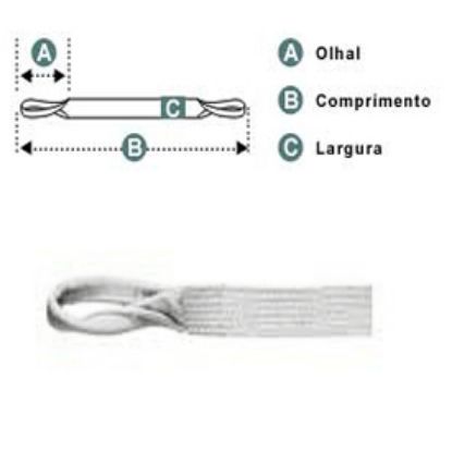 Imagem de CINTA DE POLIESTER 2000KG X 1,21M TIPO SLING