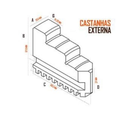 Imagem de PLACA DE TORNO UNIVERSAL JOGO C/ 3 CASTANHAS 250MM EXTERNA