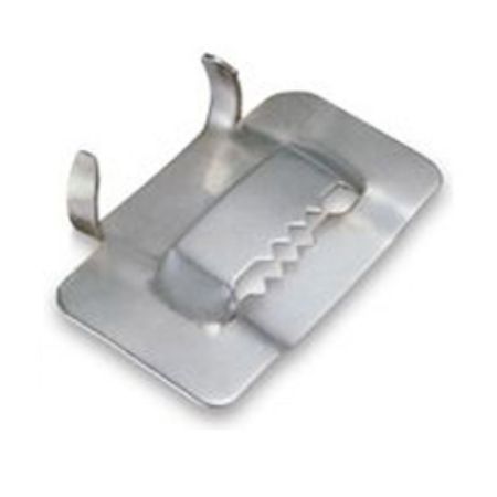 Imagem de GRAMPO DE ACO INOX 1/2" DENTADO P/ CINTAMENTO