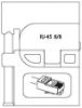 Imagem de INSERTO PARA CONECTOR WESTERN RJ45