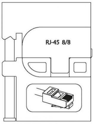 Imagem de INSERTO PARA CONECTOR WESTERN RJ45