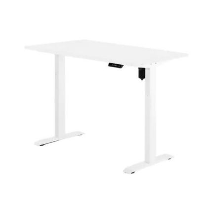 Imagem de MESA REGULAVEL ELETRICA ERGONOMICA  1,50 X  60 CM BRANCA SEM GAVETAS