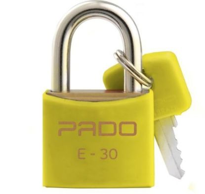 Imagem de CADEADO LATAO 30MM C/ CHAVE AMARELO