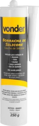 Imagem de BORRACHA SILICONE ACETICO BRANCO 250G     