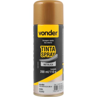 Imagem de TINTA SPRAY METALICA OURO   200ML