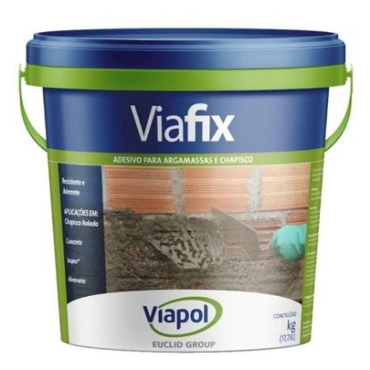 Imagem de ADESIVO P/ ARGAMASSA E CHAPISCO (COLA) VIAFIX 18KG