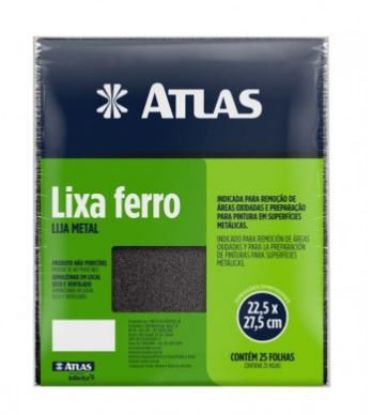 Imagem de LIXA P/ FERRO   GR 220 225X275MM COSTADO DE TECIDO