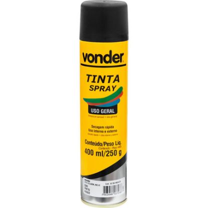 Imagem de TINTA SPRAY PRETO FOSCO     400ML