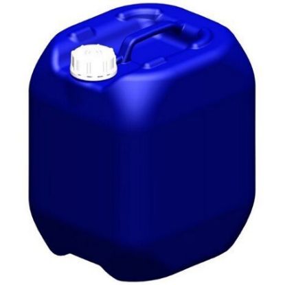 Imagem de BOMBONA TAMPA FIXA 20L AZUL TAMPA F46MM NATURAL AUTO LACRANTE C/ PROTETOR BOCAL