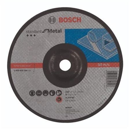 Imagem de DISCO DE DESBASTE  4 1/2" X 1/4" X 7/8" 115 X 4,0 X 22MM P/ CORTE DE ACO LINHA BDA 443 SUPER