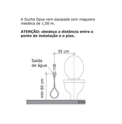 Imagem de DUCHA HIGIENICA OPUS CR DN15