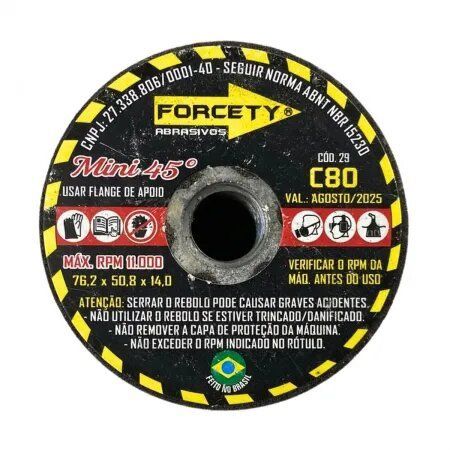 Imagem de REBOLO TIPO COPO CONICO 75 MM X 50 MM ROSCA M14  G-80