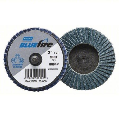 Imagem de DISCO FLAP  2" 50,8MM GRAO 36 MINI P/ OPERAÇÕES DE DESBASTE E METAL LINHA BLUEFIRE R884