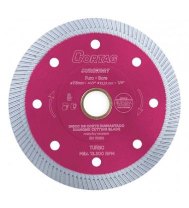 Imagem de DISCO DE CORTE DIAMANTADO   4 1/2" X 7/8" 115 X 22MM LINHA DUROKORT LINHA TURBO