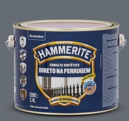 Imagem de TINTA ESMALTE SINTETICO BRILHANTE 2,4L PRATA HAMMERITE ANTIFERRUGEM