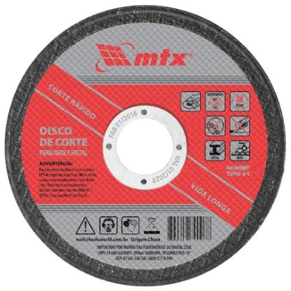 Imagem de DISCO DE CORTE  115 X 1,6 X 22MM P/ INOX E METAL