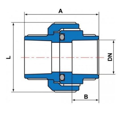 Imagem de UNIAO PVC-U SCH80   1" CB