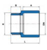 Imagem de ADAPTADOR CURTO L/R CPVC SCH80   3" CB MACHO NPT ENCAIXE SOLDAVEL