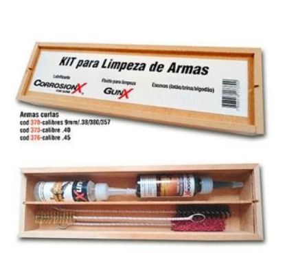 Imagem de KIT P/ LIMPEZA DE ARMAS CURTAS CALIBRE 9MM