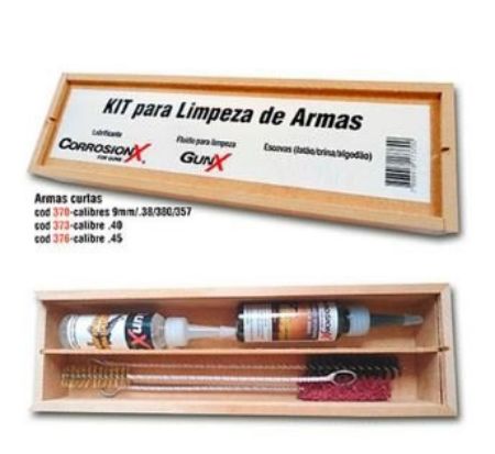 Imagem de KIT P/ LIMPEZA DE ARMAS CURTAS CALIBRE 9MM