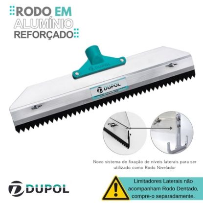 Imagem de RODO DENTADO 40CM C/ LAMINA DENTADA 1MM