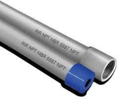 Imagem de ELETRODUTO RIGIDO PESADO GALVANIZADO A FOGO 3/4" 3M NPT A PROVA DE EXPLOSAO NBR 5597/NBR 5598