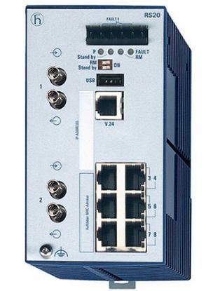 Imagem de SWITCH INDUSTRIAL C/ 24 PORTAS COMPACTO P/ MONTAGEM EM TRILHOS