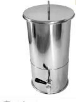 Imagem de BARRIL DE ACO INOX  20L  30 X 33  C/ TAMPA E TORNEIRA