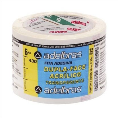 Imagem de FITA DUPLA FACE POLIPROPILENO ACRILICO 24MM X 30M