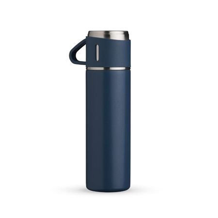 Imagem de GARRAFA TERMICA EM ACO INOX SQUEEZE 450ML AZUL