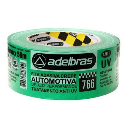 Imagem de FITA CREPE 766 ANTI UV AUTOMOTIVA FLOW PACK 18MM X 50M