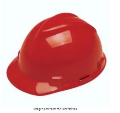 Imagem de CAPACETE ABA FRONTAL V-GARD CLASSE B S/ JUGULAR VERMELHO