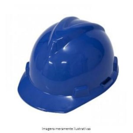 Imagem de CAPACETE ABA FRONTAL V-GARD500 CLASSE A SISTEMA DE VENTILACAO C/ JUGULAR AZUL