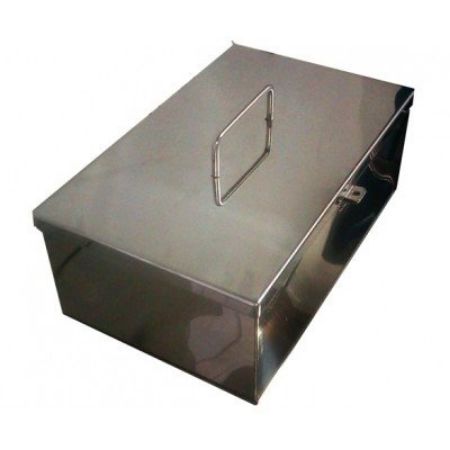 Imagem de CAIXA EM ACO INOX AISI 304 P/ FERRAMENTAS 30CM X 15CM X 15CM