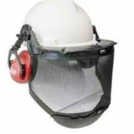 Imagem de PROTETOR FACIAL ACOPLADO P/ CAPACETE V-GARD 190 TELA METALICA 203 X 435MM MESH PLUS