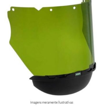 Imagem de VISOR FACIAL POLICARBONATO VERDE P/ PROTETOR V-GARD 190 ARC PLUS