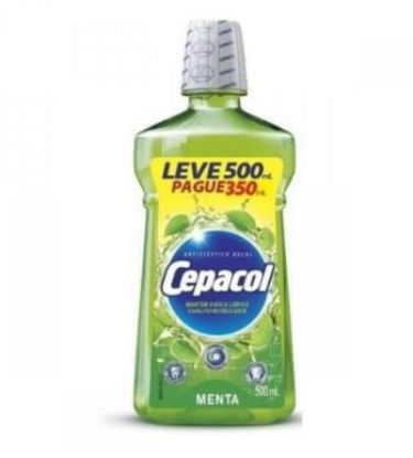 Imagem de ENXAGUANTE ANTISSEPTICO BUCAL 500ML MENTA