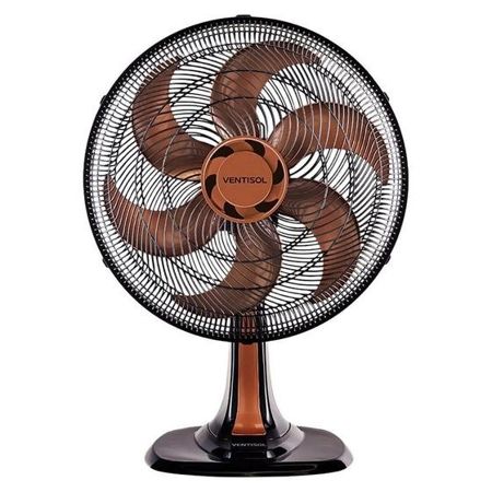 Imagem de VENTILADOR DE MESA OSCILANTE TURBO 6P 40CM BRONZE 127V PREMIUM