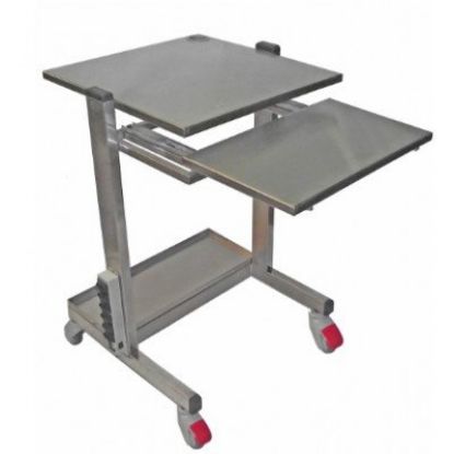 Imagem de MESA DE TRABALHO EM ACO INOX P/ AREA LIMPA 110CM X 45CM X 80CM