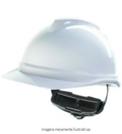 Imagem de CAPACETE ABA FRONTAL V-GARD500 CLASSE A SISTEMA DE VENTILACAO C/ JUGULAR BRANCO