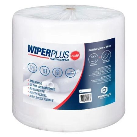 Imagem de PANO WIPER DESCARTAVEL ALTA  ABSORCAO ROLO PICOTADO 44 CM X 25 CM X (416 PANOS)