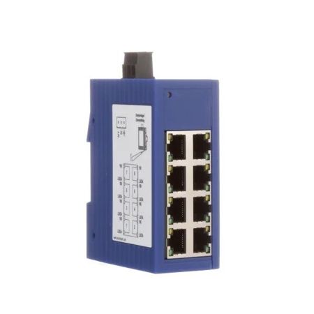 Imagem de SWITCH INDUSTRIAL C/ 8 PORTAS P/ MONTAGEM EM TRILHOS 10 - 100MBPS 18 VDC A 32 VDC