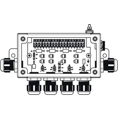 Imagem de CAIXA DE DE SENSORES M12 X4VIAS 18V PROFIBUS 18V IP-66