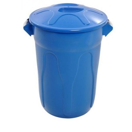 Imagem de LIXEIRA PLASTICA TIPO BALDE 60L C/ TAMPA SOBREPOSTA AZUL