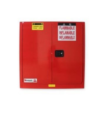 Imagem de ARMARIO CORTA FOGO HORIZONTAL 1120MM X 1090MM X 460MM VERMELHO C/ PORTA AUTOMATICA P/ LIQUIDOS INFLAMAVEIS