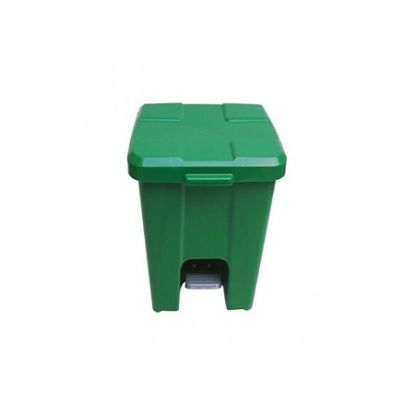 Imagem de LIXEIRA PLASTICA QUADRADA  30L C/ PEDAL VERDE