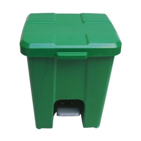 Imagem de LIXEIRA PLASTICA QUADRADA  25L C/ PEDAL  ( C/ 04 UND DESMONTADAS) VERDE