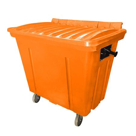 Imagem de CONTENTOR LIXEIRA PLASTICA  660L LARANJA